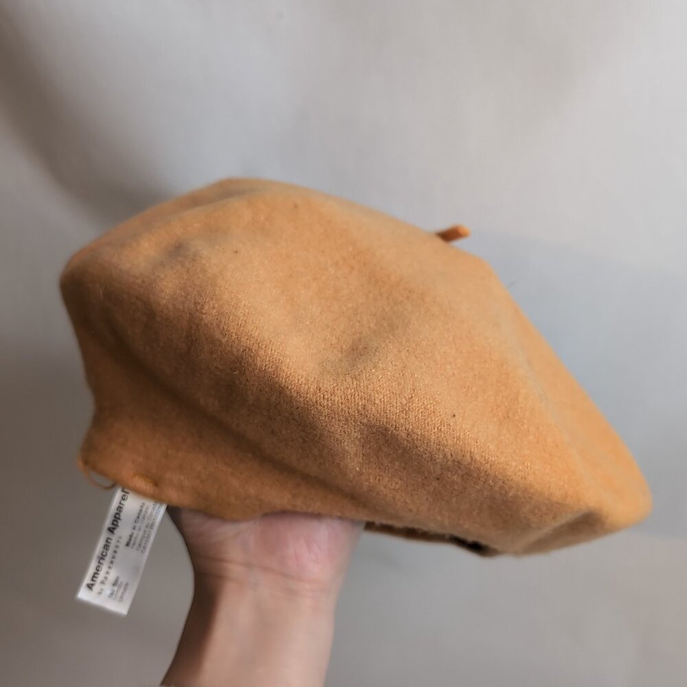 American Apparel Women's Tan/Brown Beret Knit, One Size
